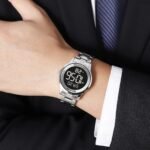 SKMEI 2425 Round Digital Countdown Watch - silver/black - Image 3