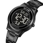 SKMEI 2425 Round Digital Countdown Watch - black/black