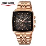 Skmei - 2434 - Men's Stainless Steel Quartz Chronograph Watch - rose gold - Image 2