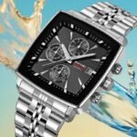 Skmei - 2434 - Men's Stainless Steel Quartz Chronograph Watch - silver - Image 4