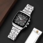 Skmei - 2434 - Men's Stainless Steel Quartz Chronograph Watch - silver - Image 2