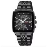 Skmei - 2434 - Men's Stainless Steel Quartz Chronograph Watch - black/silver