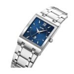 SKMEI 9263 Square Analog Quartz Watch - silver/blue - Image 2