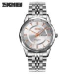 SKMEI - 9268 - Quartz Stainless Steel Luxury Analog Watch - silver/silver - Image 2