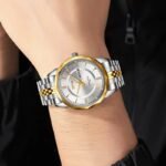 SKMEI - 9268 - Quartz Stainless Steel Luxury Analog Watch - silver/gold-silver - Image 4
