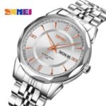SKMEI - 9268 - Quartz Stainless Steel Luxury Analog Watch - silver/silver