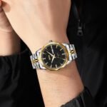 SKMEI - 9268 - Quartz Stainless Steel Luxury Analog Watch - silver/gold-black - Image 3