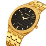 SKMEI - 9372 - Imperial Time Quartz Watch - Gold/Black