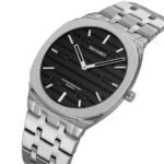 SKMEI - 9372 - Imperial Time Quartz Watch - Silver/Black