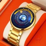 SKMEI - 2361 - Earth Orbit Quartz Watch - gold - Image 2