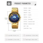 SKMEI - 2361 - Earth Orbit Quartz Watch - gold - Image 5