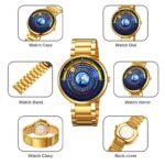 SKMEI - 2361 - Earth Orbit Quartz Watch - gold - Image 4