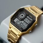 Skmei - 1335 - Digital Sports Countdown Waterproof Watch - Gold - Image 3