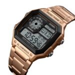 Skmei - 1335 - Digital Sports Countdown Waterproof Watch - RoseGold - Image 4