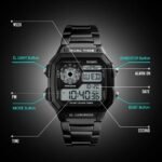 Skmei - 1335 - Digital Sports Countdown Waterproof Watch - Black - Image 9