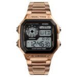 Skmei - 1335 - Digital Sports Countdown Waterproof Watch - RoseGold