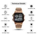 Skmei - 1335 - Digital Sports Countdown Waterproof Watch - RoseGold - Image 5