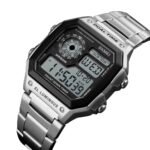 Skmei - 1335 - Digital Sports Countdown Waterproof Watch - Silver - Image 7