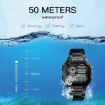 Skmei - 1335 - Digital Sports Countdown Waterproof Watch - Black - Image 7