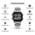 Skmei - 1335 - Digital Sports Countdown Waterproof Watch - Silver - Image 2