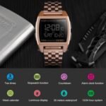 SKMEI - 1368 - Digital Electronic Male Clock Military Sports Watch - rose gold - Image 5