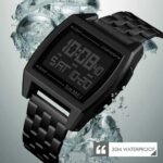 SKMEI - 1368 - Digital Electronic Male Clock Military Sports Watch - black
