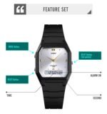 Skmei - 1604 - Digital Minimalist Waterproof Wrist Watch - black/silver - Image 5
