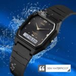 Skmei - 1604 - Digital Minimalist Waterproof Wrist Watch - black/black - Image 3