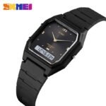 Skmei - 1604 - Digital Minimalist Waterproof Wrist Watch - black/black
