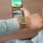 SKMEI - 1667 - Qibla Azan Time Reminder Prayer Watch - Rose gold/white - Image 4