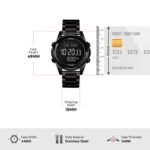 SKMEI - 1667 - Qibla Azan Time Reminder Prayer Watch - Black/black - Image 5
