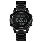 SKMEI - 1667 - Qibla Azan Time Reminder Prayer Watch - Black/black