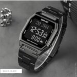 SKMEI - 1763 - Qibla Azan Time Reminder Prayer Watch - black/black - Image 7