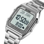 SKMEI - 1763 - Qibla Azan Time Reminder Prayer Watch - silver white - Image 2