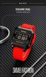 Skmei - 1848 - Digital Waterproof LED Luminous - Red - Image 6