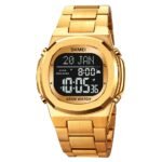 SKMEI - 2036 - Qibla Azan Time Reminder Prayer Watch - gold/black