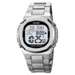 SKMEI - 2036 - Qibla Azan Time Reminder Prayer Watch - silver/white