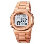 SKMEI - 2036 - Qibla Azan Time Reminder Prayer Watch - Rosegold/white