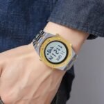 SKMEI - 2043 - Qibla Azan Time Reminder Prayer Watch - silver/gold-white - Image 3