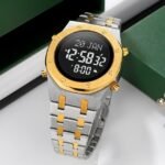 SKMEI - 2043 - Qibla Azan Time Reminder Prayer Watch - silver/gold-black - Image 3