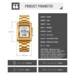 SKMEI - 2092 - Qibla Azan Time Reminder Prayer Watch - gold - Image 6