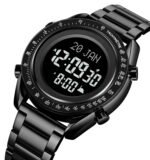 SKMEI - 2143 - Qibla Azan Time Reminder Prayer Watch - black/black