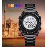 SKMEI - 2143 - Qibla Azan Time Reminder Prayer Watch - black/white - Image 3