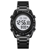 SKMEI - 2143 - Qibla Azan Time Reminder Prayer Watch - black/white - Image 2