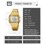 SKMEI - 2194 - Qibla Azan Time Reminder Prayer Watch - gold - Image 6