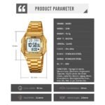 SKMEI - 2240 - Qibla Azan Time Reminder Prayer Watch - gold - Image 7