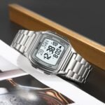 SKMEI - 2240 - Qibla Azan Time Reminder Prayer Watch - silver
