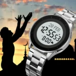 SKMEI - 2300 - Qibla Azan Time Reminder Prayer Watch - silver - Image 2