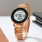 SKMEI - 2300 - Qibla Azan Time Reminder Prayer Watch - rose gold - Image 3