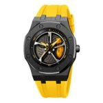 SKMEI - 2359 - Rotating Wheel Sports Edition Watch - yellow-silical gel - Image 2